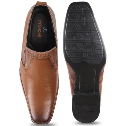 Mochi Men's Tan Formal Boots image 2