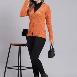 Monte Carlo Orange Regular Fit Cardigan image 4