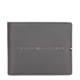 Tommy Hilfiger Brockway Brown Leather Solid Bi-Fold Wallet image 1