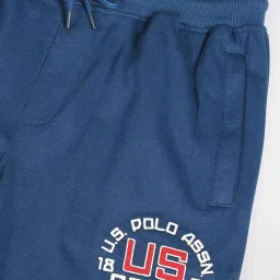 U.S. Polo Assn. Denim Co. Dark Blue Regular Fit Printed Shorts image 4