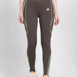 adidas Brown Printed Sports Tights image 1