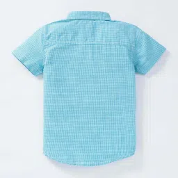 Ed-a-Mamma Kids Blue Cotton Printed Shirt image 2