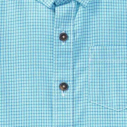 Ed-a-Mamma Kids Blue Cotton Printed Shirt image 3