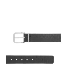United Colors of Benetton Reloy Black Leather Waist Belt for Men image 4