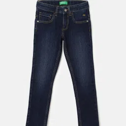 United Colors of Benetton Boys Navy Solid Jeans image 1