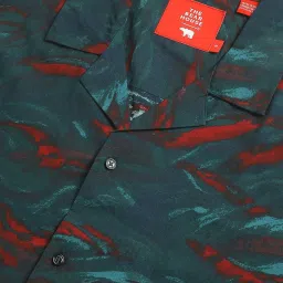 The Bear House Multicolor Slim Fit Printed Shirt image 4