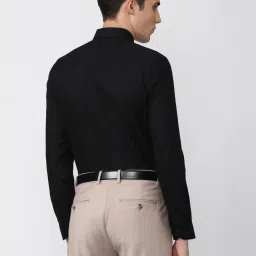 peter england Men Black Slim Fit Formal Shirts image 2