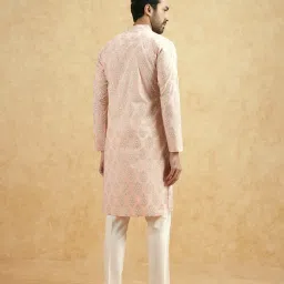 KISAH PLUS Peach Regular Fit Printed Kurta image 4