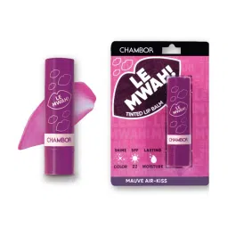 Chambor Le Mwah! Moisturising Tinted Lip Balm with Antioxidant & SPF22 Mauve Air-Kiss - 4.5 gm image 3