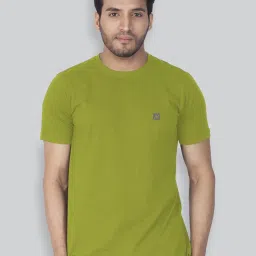 Lux Nitro Yellow & Olive Green Regular Fit T-Shirt Pack of - 2 image 4