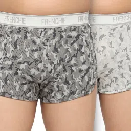 Frenchie Kids Grey Camouflage Trunks (Pack Of 2) image 1