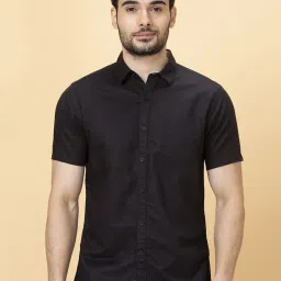 Being Human Black Slim Fit Shirts image 1