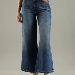 Tommy Hilfiger Blue Cotton Wide Leg Fit Jeans image 3
