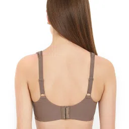 Soie Brown Non Wired Padded Minimizer Bra image 2