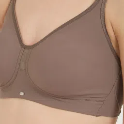 Soie Brown Non Wired Padded Minimizer Bra image 4