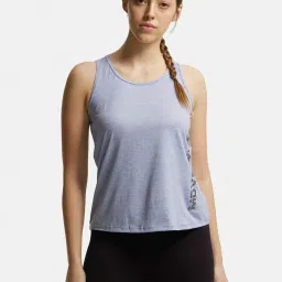 Jockey MW33 Women's Microfiber Fabric Printed Tank Top With Breathable Mesh and Stay Dry Treatment image 1