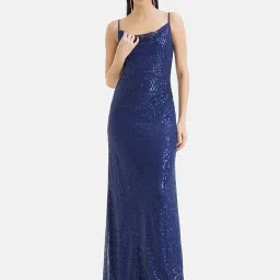 Kazo Navy Embellished Maxi Dress image 4