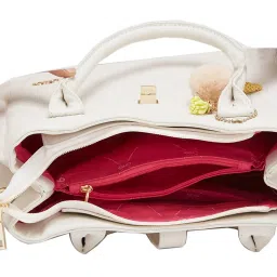 Globus Ivory Textured Medium Handbag image 4