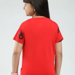 Monte Carlo Girls Red Printed Regular Fit T-Shirt image 3