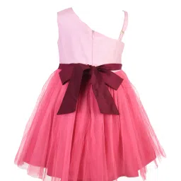 A Little Fable Kids Pink Applique Dress image 2