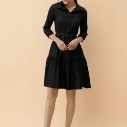 all about you Crepe Fit & Flare Dress-picture-18