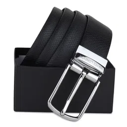 Hayes London Men Textured Leather Reversible Formal Belt image 5