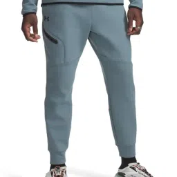 UNDER ARMOUR Blue UA Unstoppable Relaxed Fit Fleece Joggers-picture-12