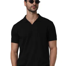 celio celio* Black Regular Fit Polo T-Shirt image 1