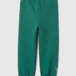 GAP Boys Green Blended Printed Joggers image 2