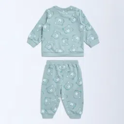 HOP Baby by Westside Sage Animal Design Cotton T-Shirt and Joggers Set image 2