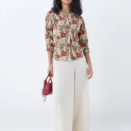 Utsa by Westside Multicolour Floral Pattern Cotton Tunic image 3