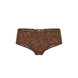 victoria's secret intimates Victoria's Secret Lacie Lace-Up Bow Cheeky Panty Brown image 3