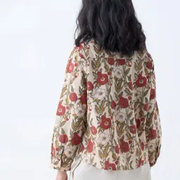 Utsa by Westside Multicolour Floral Pattern Cotton Tunic image 2