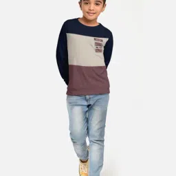 HELLCAT Navy & Yellow Printed Full Sleeves T-Shirt (Pack Of 2) image 4