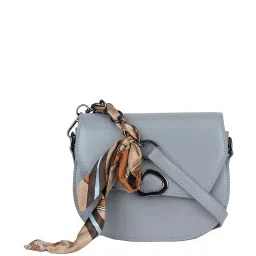 Kazo Grey Solid Small Sling Handbag image 1