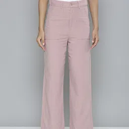 Levis Women Loose Fit High-Rise Pure Cotton Trousers-image-41