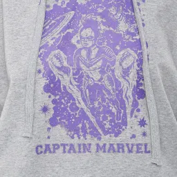 Van Heusen Grey Printed Hooded Sweatshirt image 5