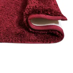 Spaces Exotica Drylon Solid Red Polyester Bath Mats image 4