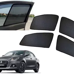 Auto Pearl Side Window Sun Shade Cover for Maruti Suzuki Swift Dzire (Black)-picture-16