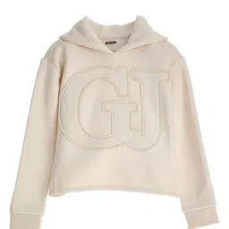 Guess Kids Vanilla Blush GJ Logo Regular Fit Hoodie-image-22