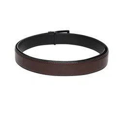 WINSOME DEAL Men Push Pin Closure Textured Formal Belt image 3