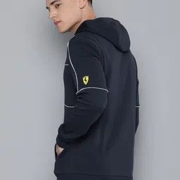 PUMA Motorsport Men Navy Blue B12B2 Ferrari Race Hdd Sweat Jacket image 4