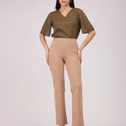 FableStreet LivIn Bootcut Formal Trousers image 3