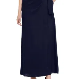 PATRORNA Navy Maxi Skirt-image-25