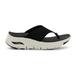 SKECHERS ARCH FIT EASY DAY Black Flipflops image 1