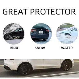 Auto Pearl OE Type Car Heavy Duty Mud Flaps Splash Guards PVC Black Compatible For Mahindra Title - Marazzo 2019, Mud_Flap_Marazzo2019 (Set of 4) image 2