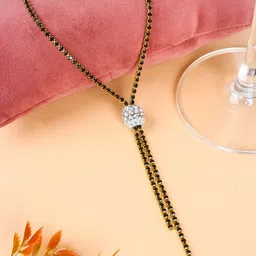 KPOP Gold-Plated Stone Studded Minimal Necklace-picture-15