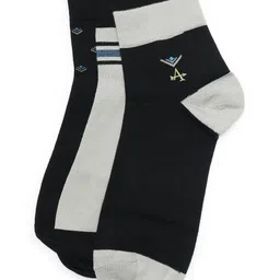 Arrow Men Pack Of 3 Patterned Pure Cotton Ankle-Length Socks image 4