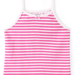 Pine Kids Cotton Lycra Sleeveless Slips Pack of 3 (Color & Print May Vary) image 2