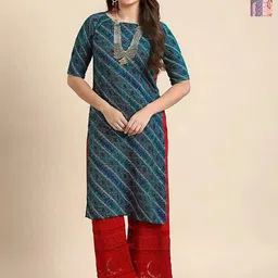 Ethnic basket Pack Of 2 Women Geometric Printed Straight Kurta-picture-37